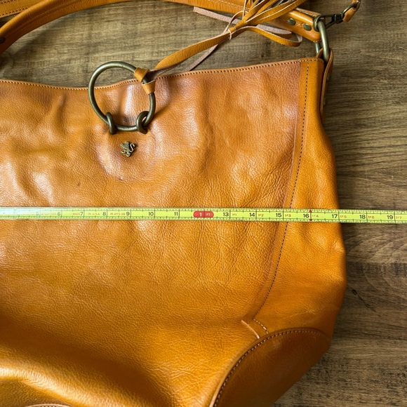 Pratesi 1948 Faella B477 Cognac Italian Calf Leather Shoulder Crossbody Handbag - Picture 10 of 13
